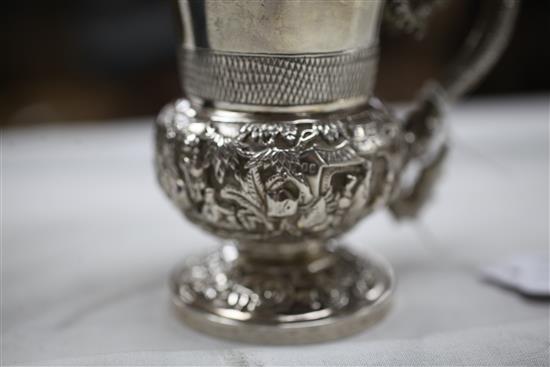 A mid 19th century Chinese Export silver christening mug by Leeching, Canton, (c.1840-c.1870), 5.5 oz.